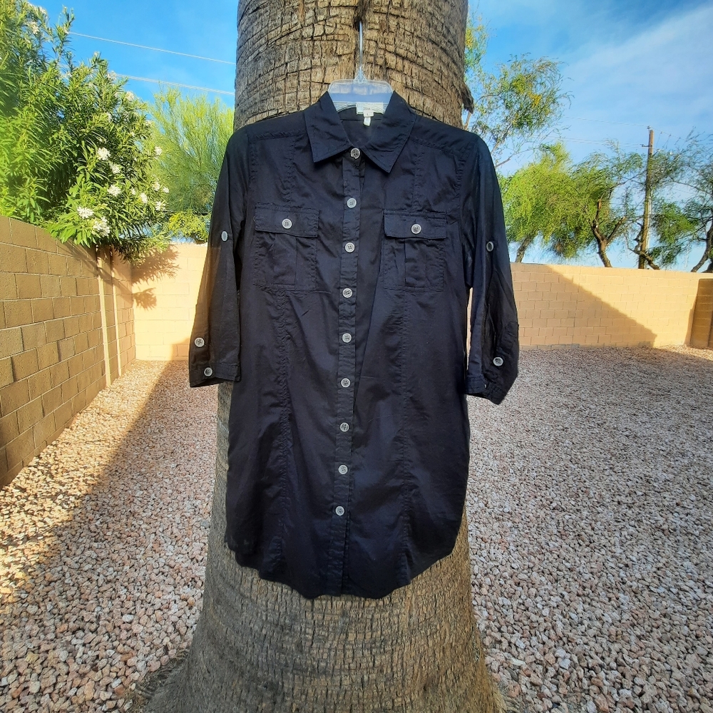Black Button-Up Shirt